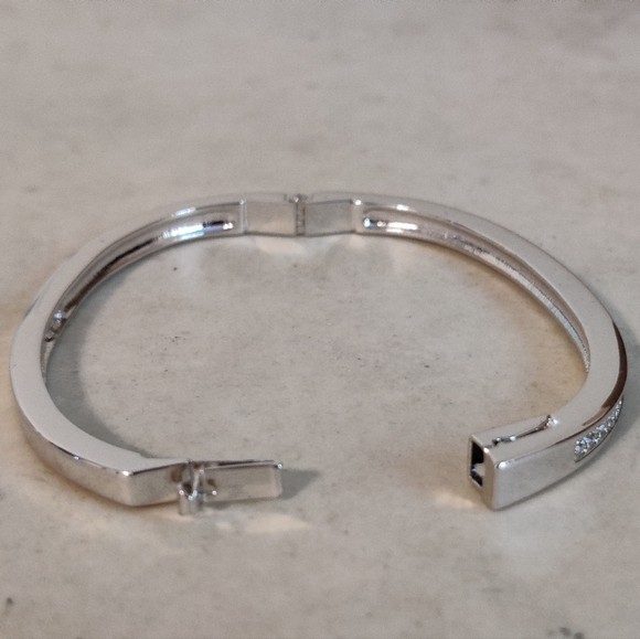 Swarovski Swan Mark Hinged Clamp Bracelet - Picture 8 of 16